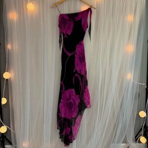 Vintage Caché 100% silk floral dress